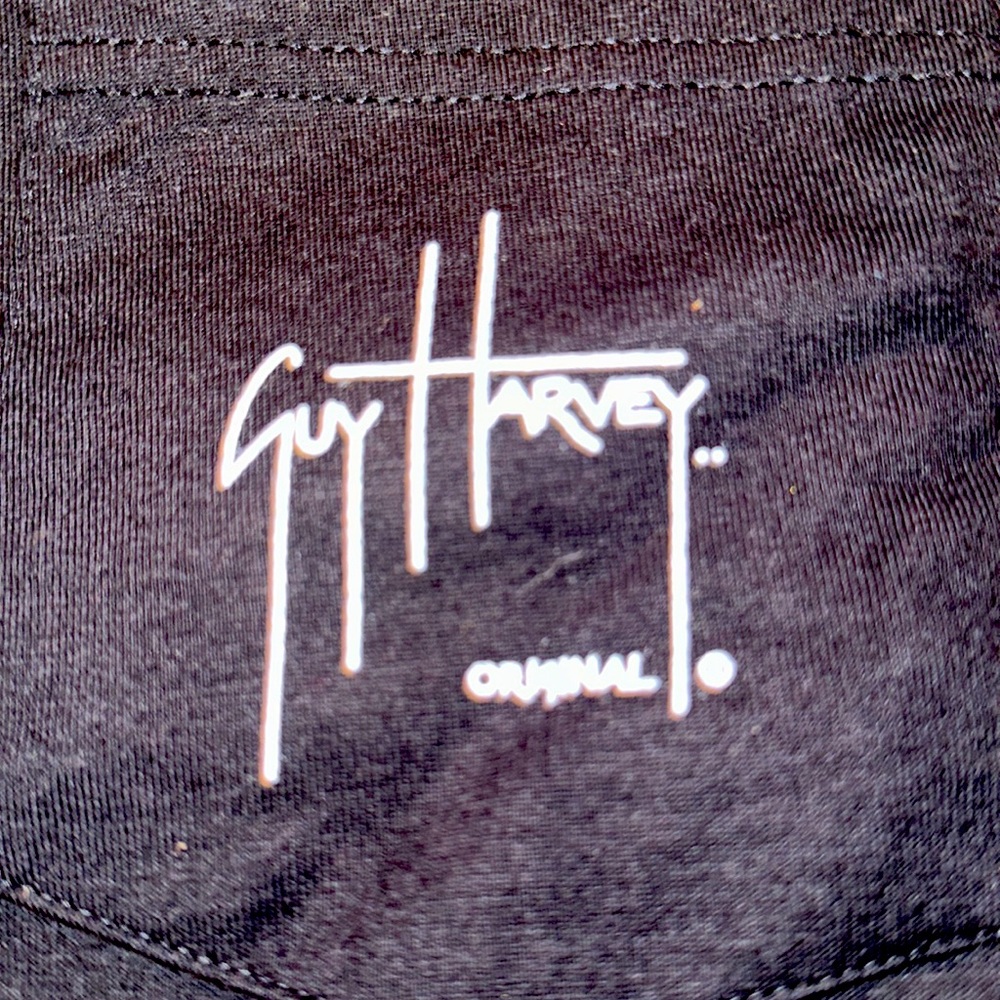 Size medium guy Harvey black T-shirt with printed back